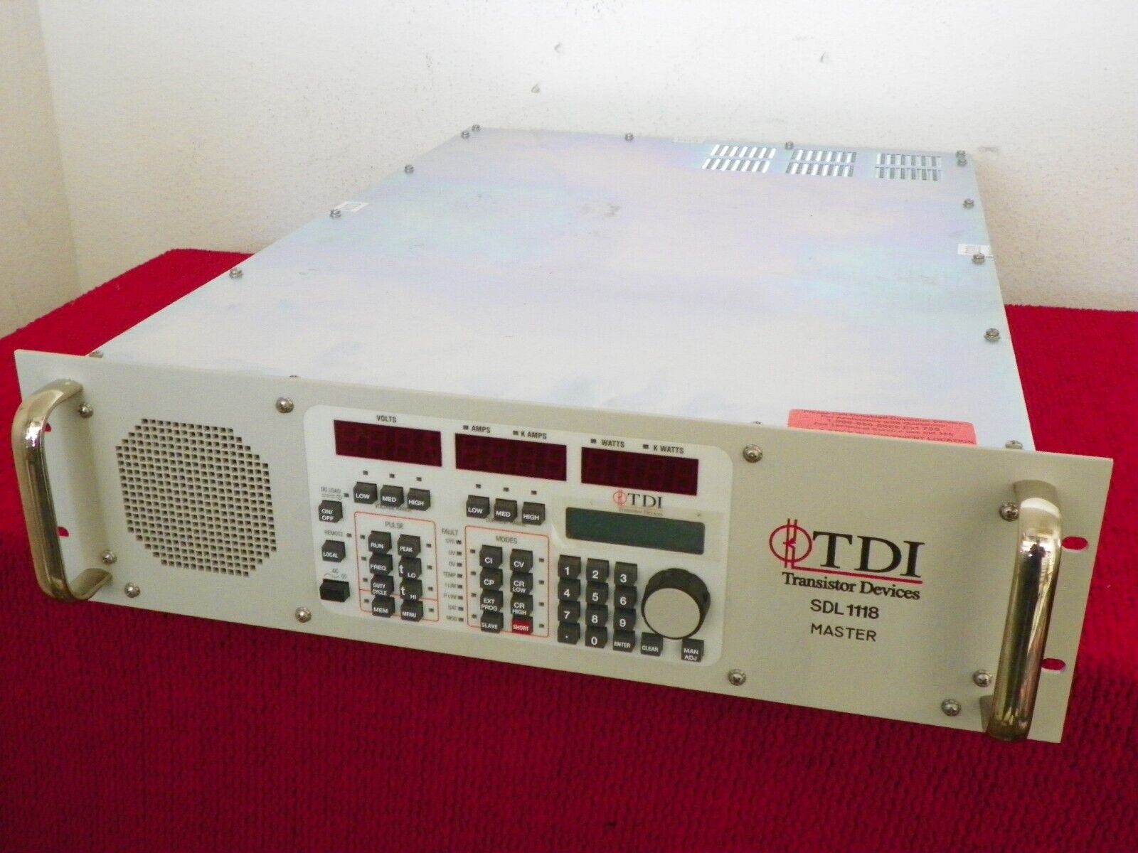 TDI Dynaload WCL488 50-400-2000 2KW Electronic Load SDL 1118 TDI Dynaload WCL488 50-400-2000 2KW Electronic Load SDL 1118